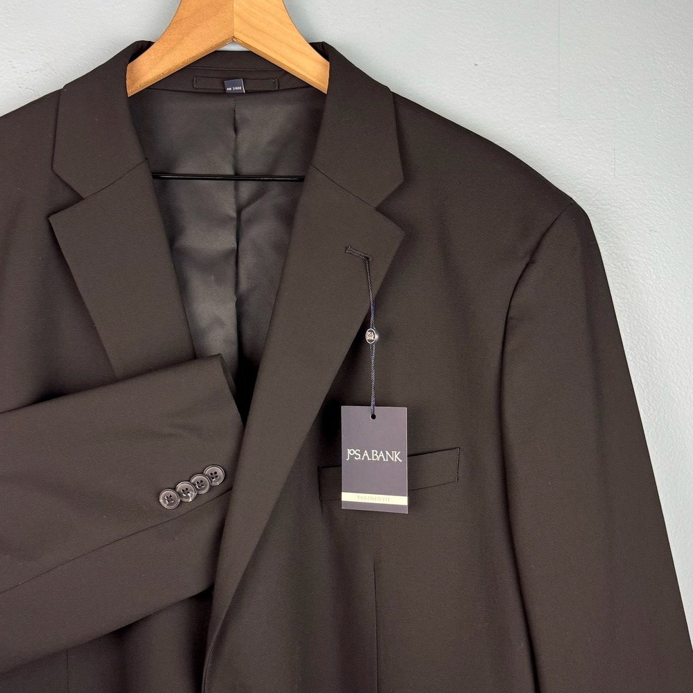 NEW Jos A Bank Mens 50 Regular Black Tailored Fit Separates Suit Jacket Blazer